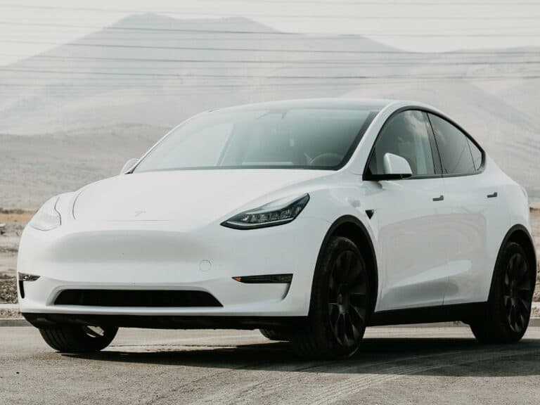 White Tesla Model Y