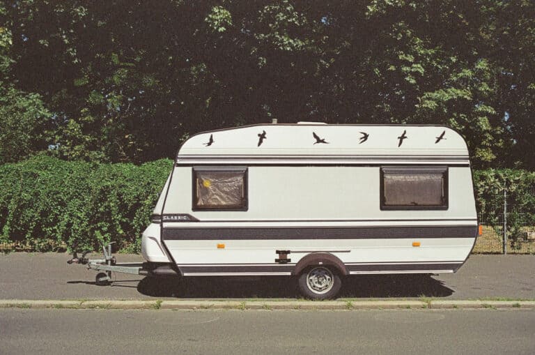 A caravan ready for towing